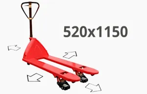 4-cestný paletový vozík FK2300/1500 (520x1150)